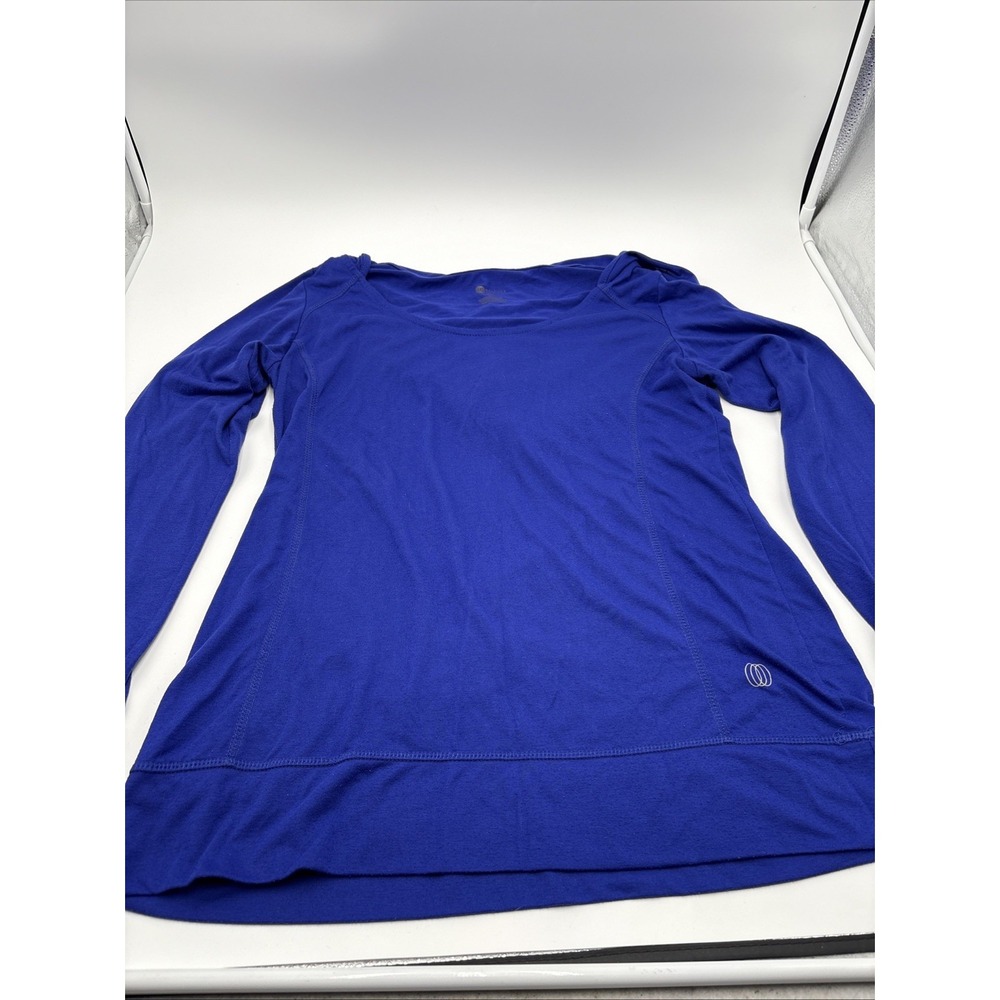 The Balance Collection Women's Hoodie Yoga‎ Blue Long Sleeve Workout Jogging